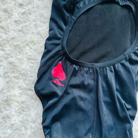 NIKE Black womens competition training swimsuit bathing suit 32 sz 6 - Picture 4 of 7